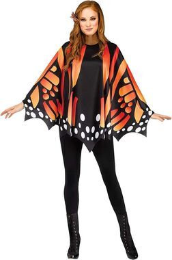 Women's Monarch Butterfly Poncho Costume One Size NWOT